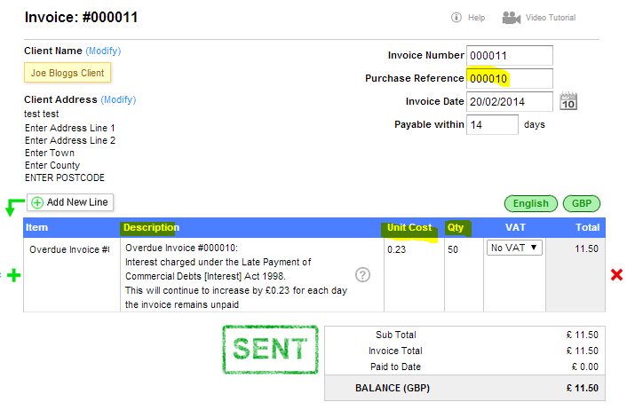 Invoice To Invoice To